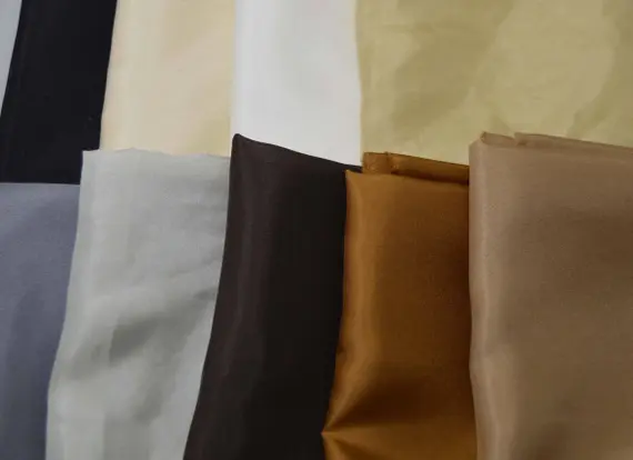 habotai fabric - China Silk HABOTAI Fabric Set - 9 Neutrals 1/4 Yard x 45" Each