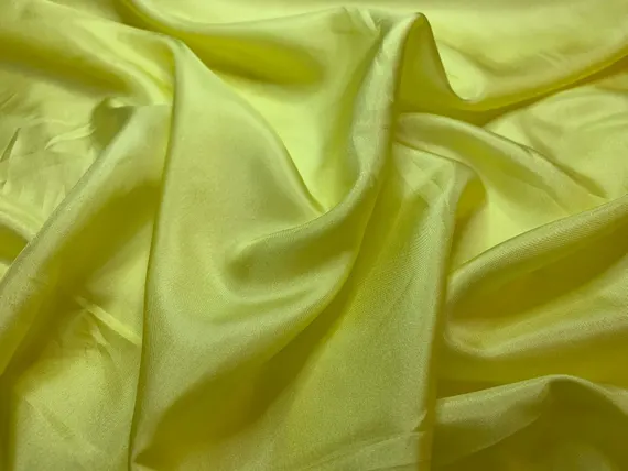 yellow habotai fabric - Light Yellow China Silk HABOTAI Fabric