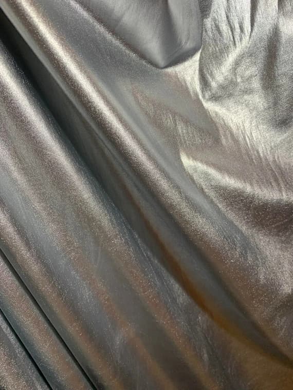 silver jersey fabric - Metallic Silver Foil Lame' Stretch Knit Fabric