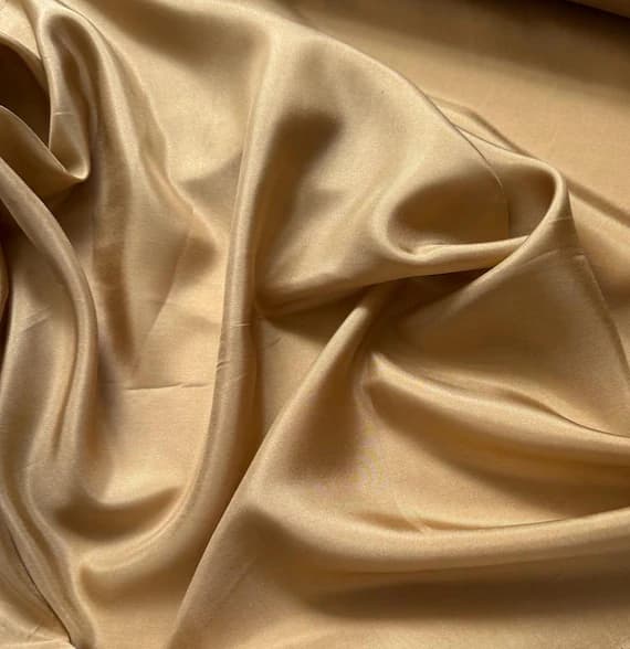 brown habotai fabric - Golden Brown China Silk HABOTAI Fabric 8mm weight 54" width
