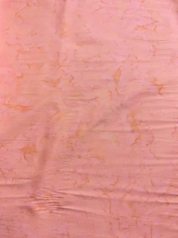 peach cotton fabric - Peach Shadows - Banyan Batik Tone on Tone 100% Cotton Fabric