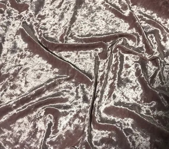 pink velvet fabric - Dusty Pink - Stretch Polyester Crushed Velvet Fabric