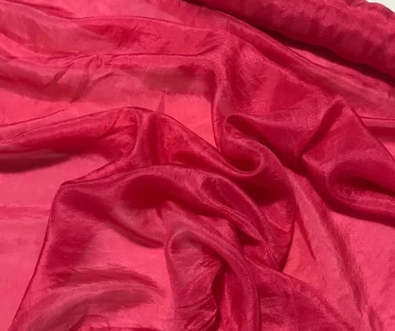 red habotai fabric - Hand Dyed CHERRY RED China Silk HABOTAI Fabric
