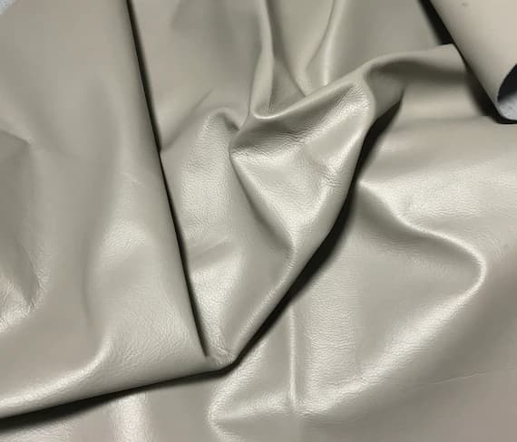 gray leather - SMOKE GRAY Cow Hide Leather 8"x8" Piece
