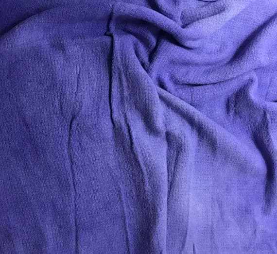 purple noil fabric - Iris Purple - Hand Dyed Raw Silk Noil Squares Weave Fabric - 45" wide