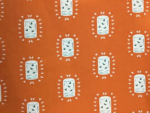 cotton fabric - Fireflies Glow - Capsules Campsite for Art Gallery Fabrics - Premium Cotton