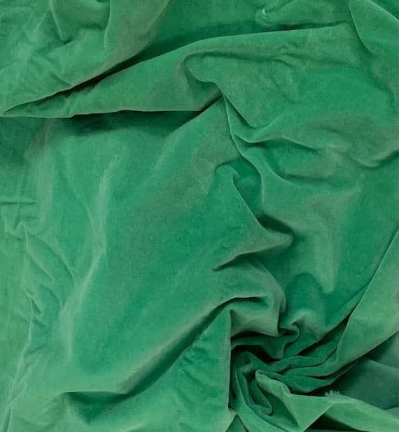 kelly velvet fabric - Hand Dyed Cotton VELVETEEN Fabric KELLY GREEN - 54" wide
