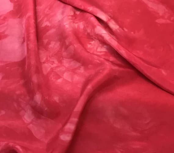 fuchsia habotai fabric - Hand Dyed FUCHSIA PINK China Silk HABOTAI Fabric