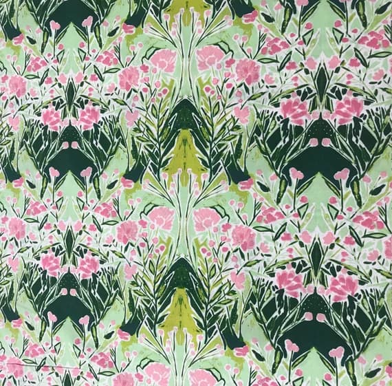 cotton fabric - Ms Woolf Freshwater Bloomsbury Floral - Art Gallery Cotton Fabric