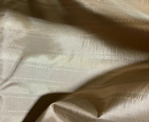 gold taffeta fabric - Gold Stripe - Faux Silk Taffeta Fabric