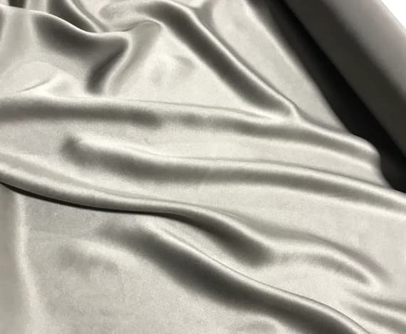 taupe charmeuse fabric - Taupe - Sandwashed Silk Charmeuse Fabric