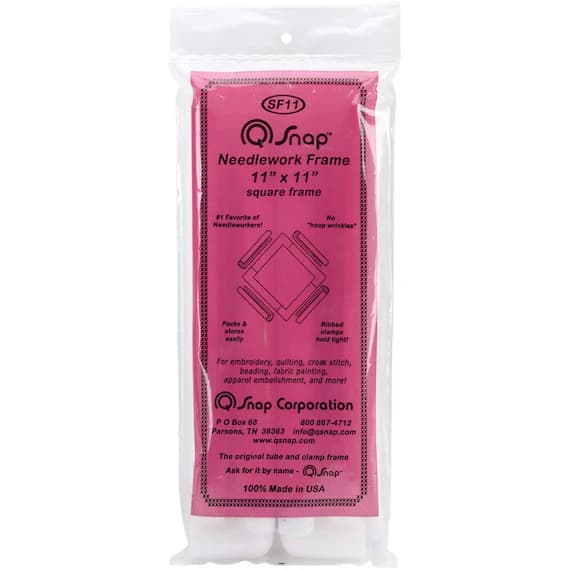 fabric - Q-Snap Frame PVC Tubing 11 by 11-Inch for Needlework & Quilting