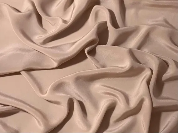 pink crepe fabric - Dusty Pink - 12mm Silk Crepe de Chine Fabric