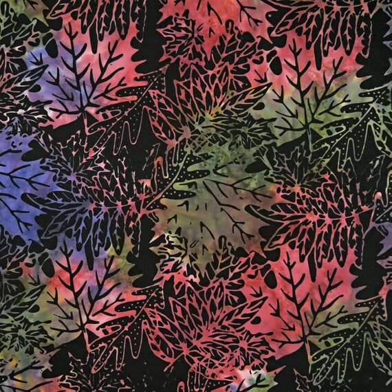 cotton fabric - Imperial Leaves Firenze - Batik by Mirah Cotton Fabric