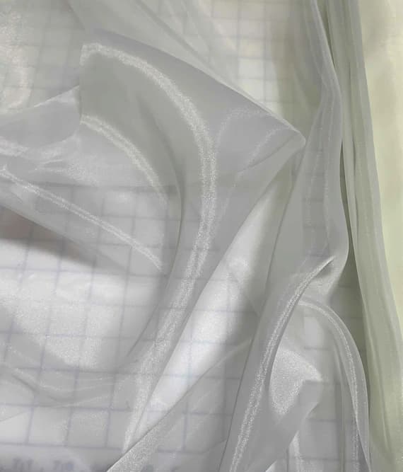 ivory organza fabric - Ivory Polyester Organza Fabric