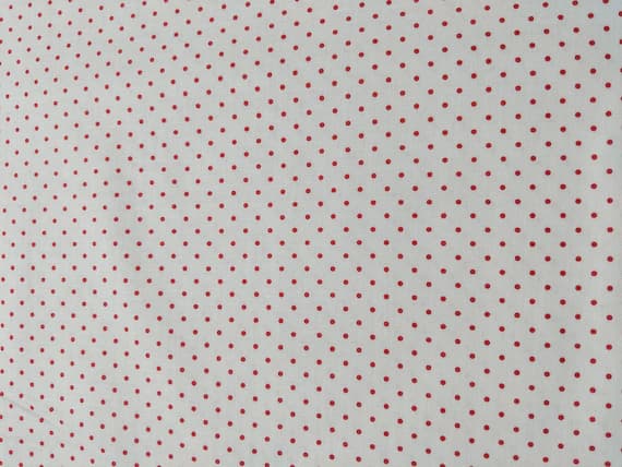 white cotton fabric - Swiss Dot On White- Red - Riley Blake Cotton Fabric
