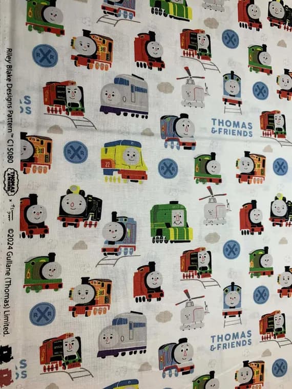 cotton fabric - Thomas the Tank Engine and Friends Riley Blake Cotton Fabric