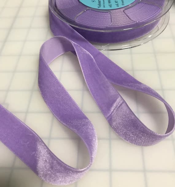 lavender none - LAVENDER French Velvet Ribbon (7/8" wide)