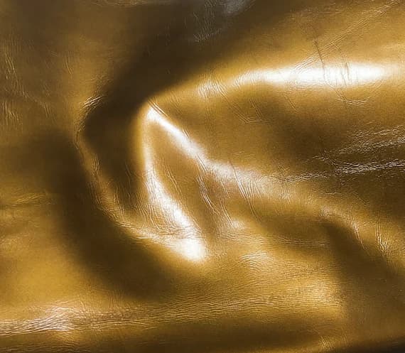 leather - METALLIC BRONZE Cow Hide Leather 8"x8" Piece
