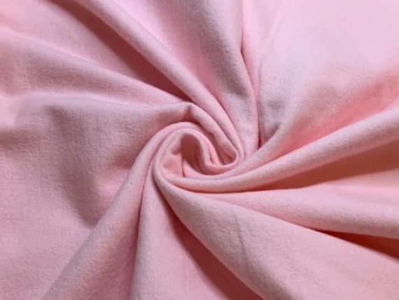 pink cotton fabric - 1/2 yard increments Vintage Baby Pink Cotton Flannel Fabric