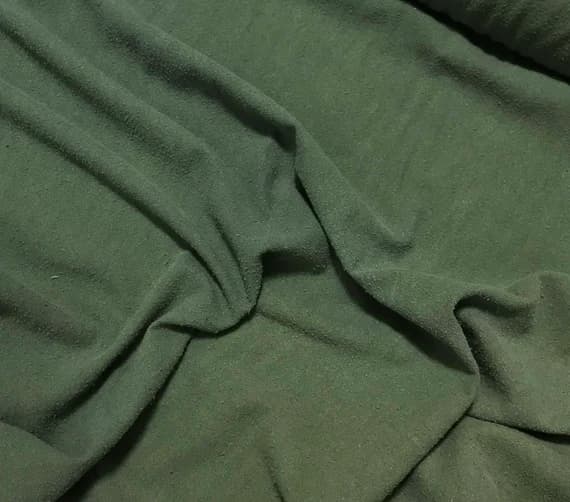 green noil fabric - MOSS GREEN Hand Dyed Raw Silk NOIL Fabric