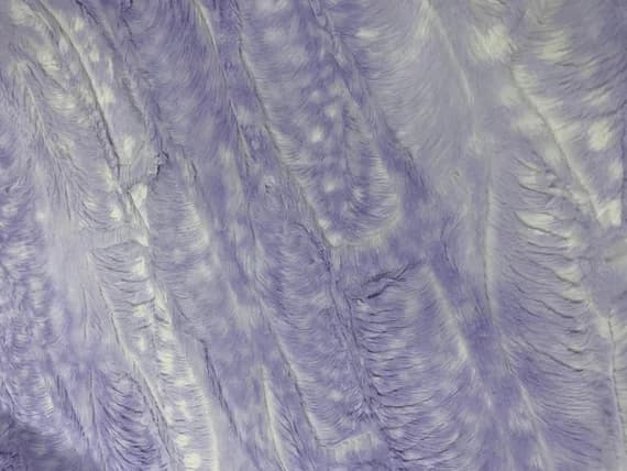 lavender fabric - Fawn Lavender Purple - Cuddle Minky Faux Deer Fur Fabric