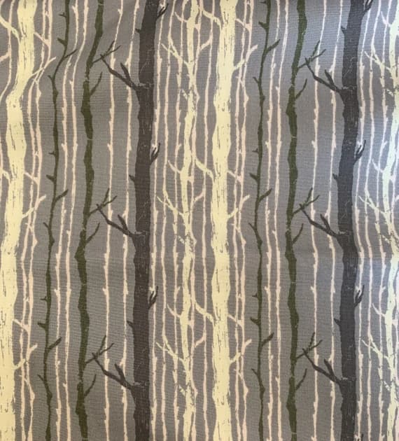 forest cotton fabric - Blue Gray Trees Timber Twilight - Forest Floor - by Art Gallery 100% Cotton Fabric