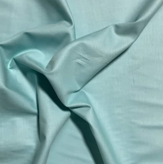 aqua cotton fabric - 100% Cotton Basecloth Broadcloth Solid - Pale Aqua Blue - Paintbrush Studio Fabrics