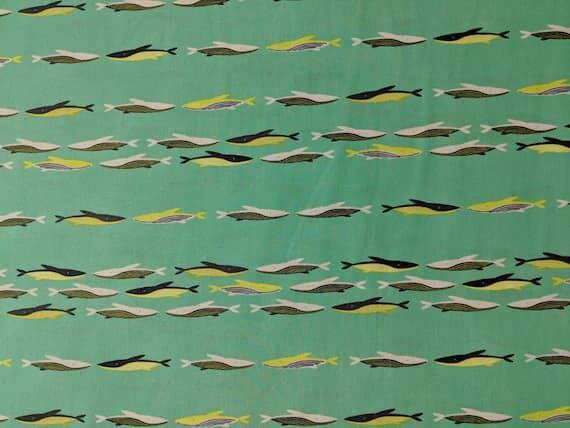 cotton fabric - Oceania Morning Whales - Sirena - Art Gallery Fabrics -Premium Cotton