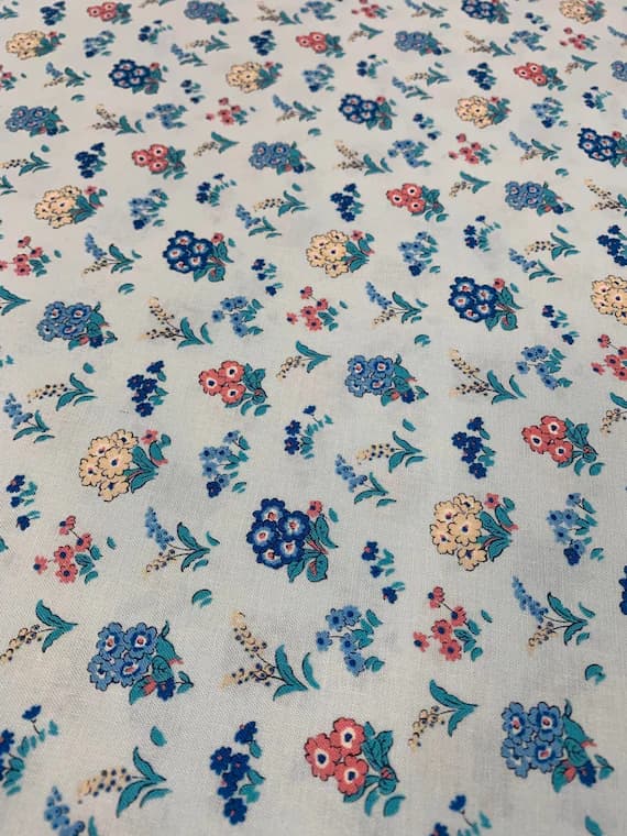 cotton fabric - Kensington Gardens B - Flower Show Midnight Collection - By Liberty Fabrics for Riley Blake - Cotton Fabric