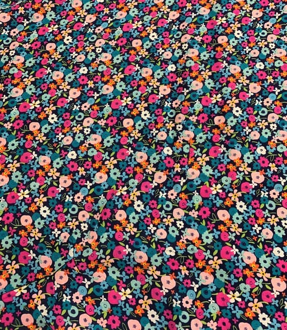 cotton fabric - Posy Blaze Trouvaille - Art Gallery Fabrics - 100% Rayon