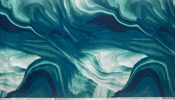 teal cotton fabric - Teal Glacier - Benartex Cotton Fabric