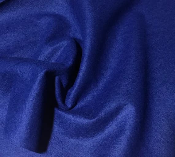 royal wool fabric - Royal Blue - Wool /Rayon Blend Felt Fabric