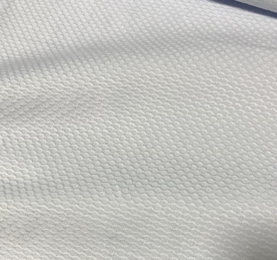blue cotton fabric - Spechler-Vogel Fabric - Blue Pima Super Bullseye Pique Swiss Cotton Fabric