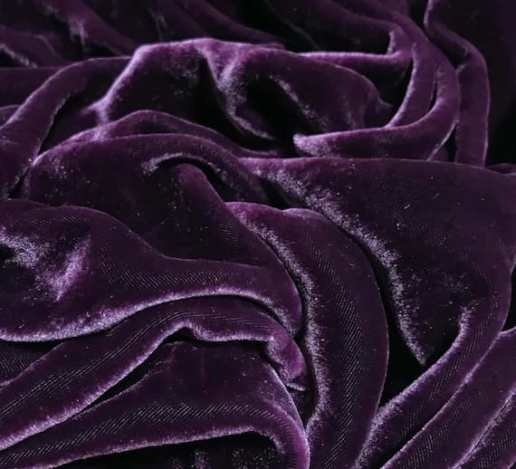 wine velvet fabric - WINE Hand Dyed Silk Velvet Fabric
