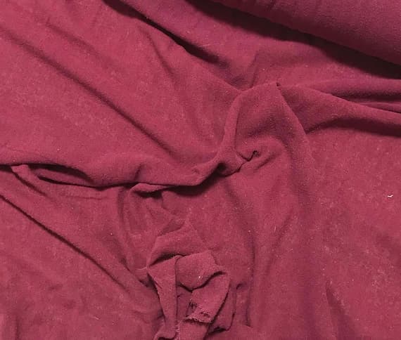 maroon noil fabric - MAROON Hand Dyed Raw Silk Gauze NOIL Fabric