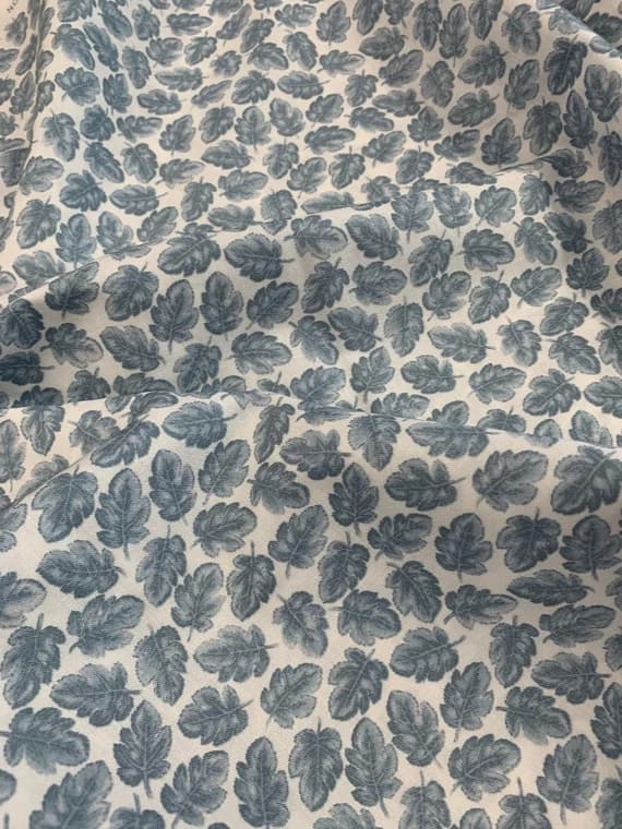 blue cotton fabric - Canopy C Light Blue The Collector's Home By Liberty Fabrics for Riley Blake - Cotton Fabric