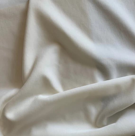white velvet fabric - White - Upholstery Weight Velvet Fabric
