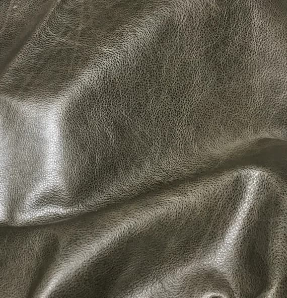 taupe leather - MOTTLED DARK TAUPE Bubble Cow Hide Leather 8"x8" Piece