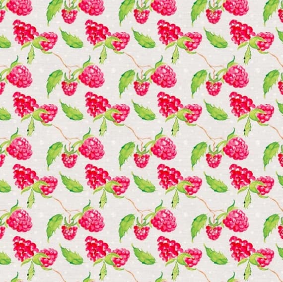 cotton fabric - Raspberries - Sweet & Sour - Paintbrush Studio Cotton Fabrics