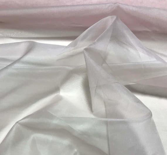 pink organza fabric - Baby Pink - Silk Organza Fabric
