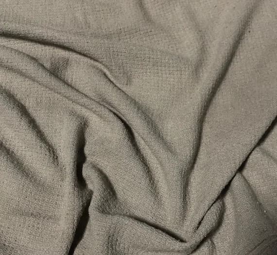 taupe noil fabric - TAUPE Hand Dyed Raw Silk Squares Weave Check NOIL Fabric