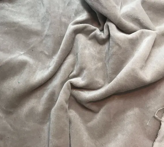 taupe velvet fabric - Hand Dyed Cotton VELVETEEN Fabric TAUPE BROWN - 54"wide