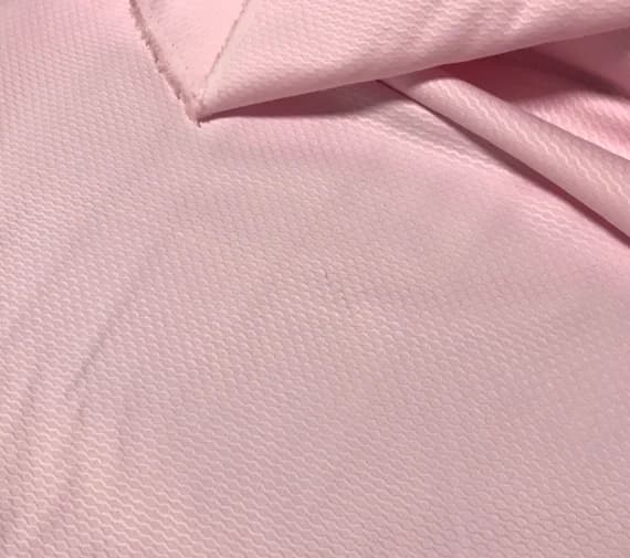 pink cotton fabric - Spechler-Vogel Fabric - Pink Pima Super Bullseye Pique Swiss Cotton Fabric