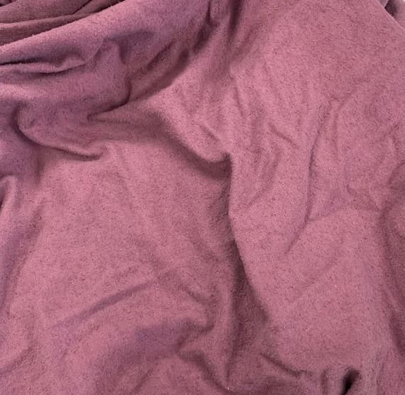 noil fabric - Dusty Mauve - Hand Dyed Raw Silk Noil