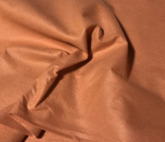pink wool fabric - Pink Grapefruit - Wool /Rayon Blend Felt Fabric