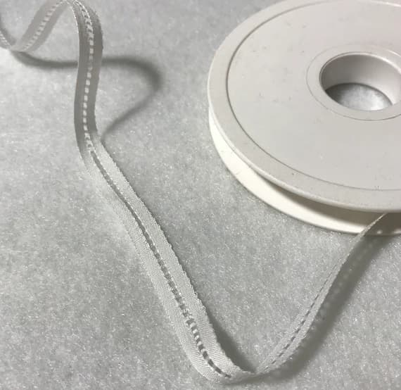 white none - WHITE 100% COTTON Fagoting Ribbon Beading Trim 3/8"