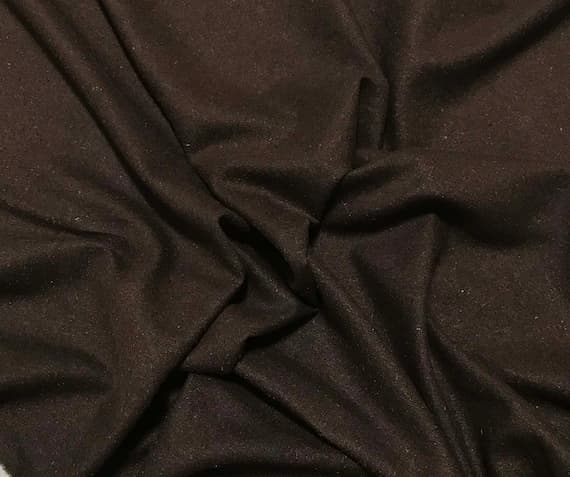 brown noil fabric - CHOCOLATE BROWN Raw Silk NOIL Fabric