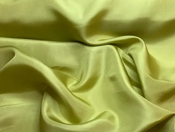 olive habotai fabric - Golden Olive Green China Silk HABOTAI Fabric 15mm weight