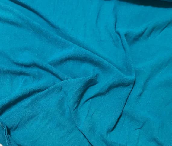 teal noil fabric - TEAL BLUE Hand Dyed Raw Silk Gauze NOIL Fabric